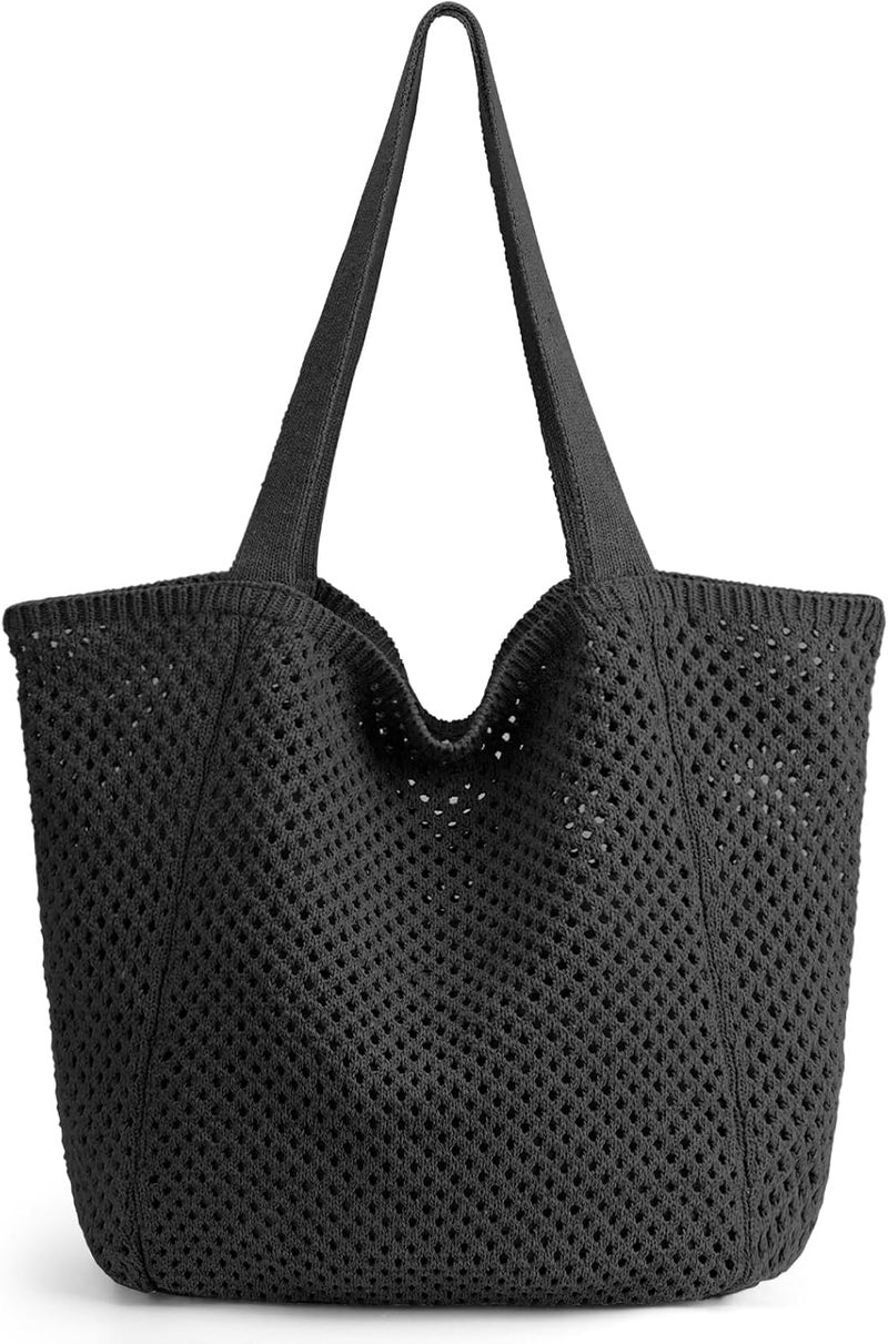 Hatisan Crochet Bags for Women - Summer Beach Tote, Aesthetic Hippie Knit Bag - Image 1